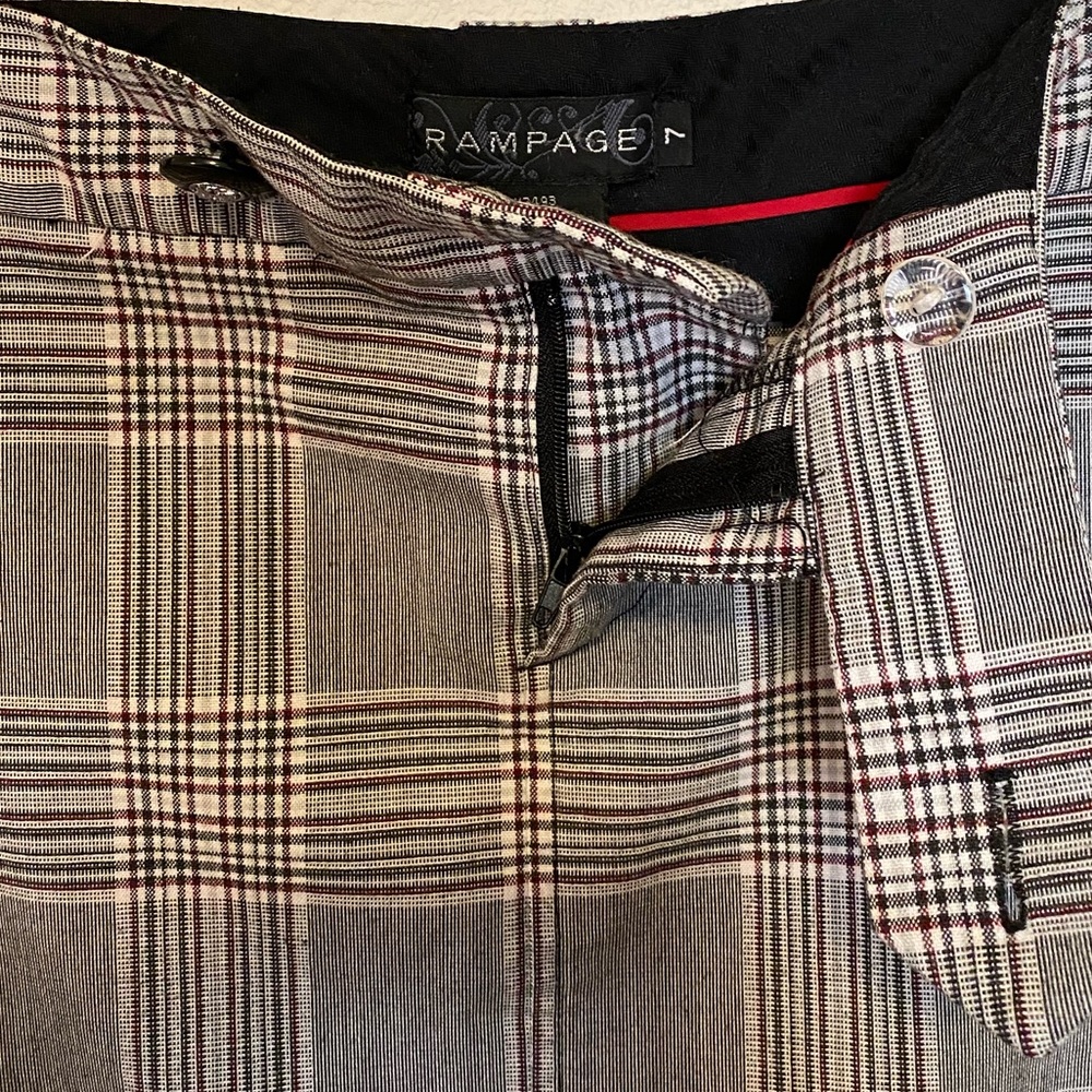 Rampage Vintage Editor Style Plaid Pencil Skirt - Picture 7 of 8